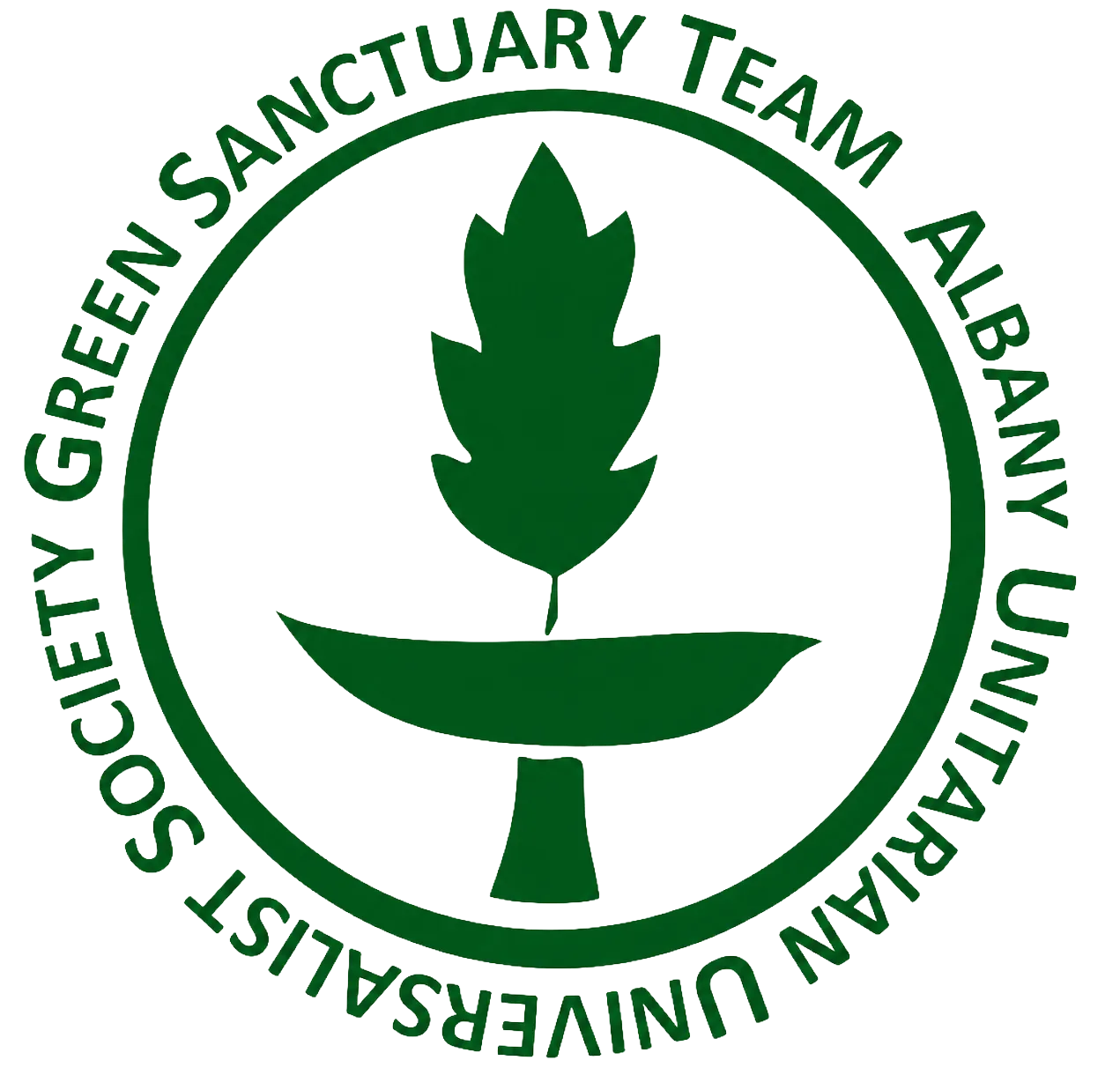 Green Sanctuary Team logo on a transparent background